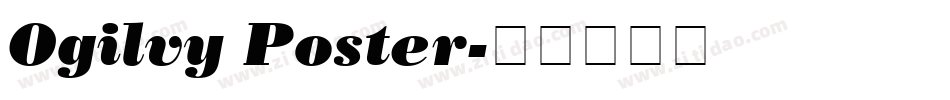 Ogilvy Poster字体转换